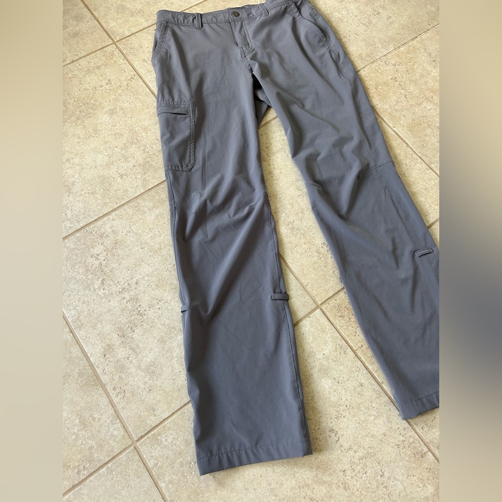 REI Kornati Roll-Up Pants Hiking Trail Utility UPF 50 Outdoor Gorp Travel Gray 6 - Picture 4 of 16